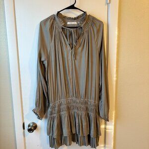 Mustard Seed Flowy Olive Green Dress – Breezy & Timeless